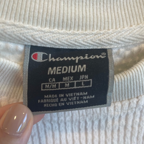 Champion Ivory Ribbed Pullover - Picture 3 of 3